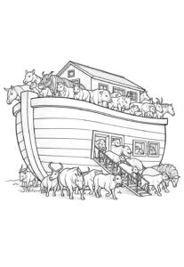 Desenho de Arca De Noe Desenho Colorir Imprimir 18