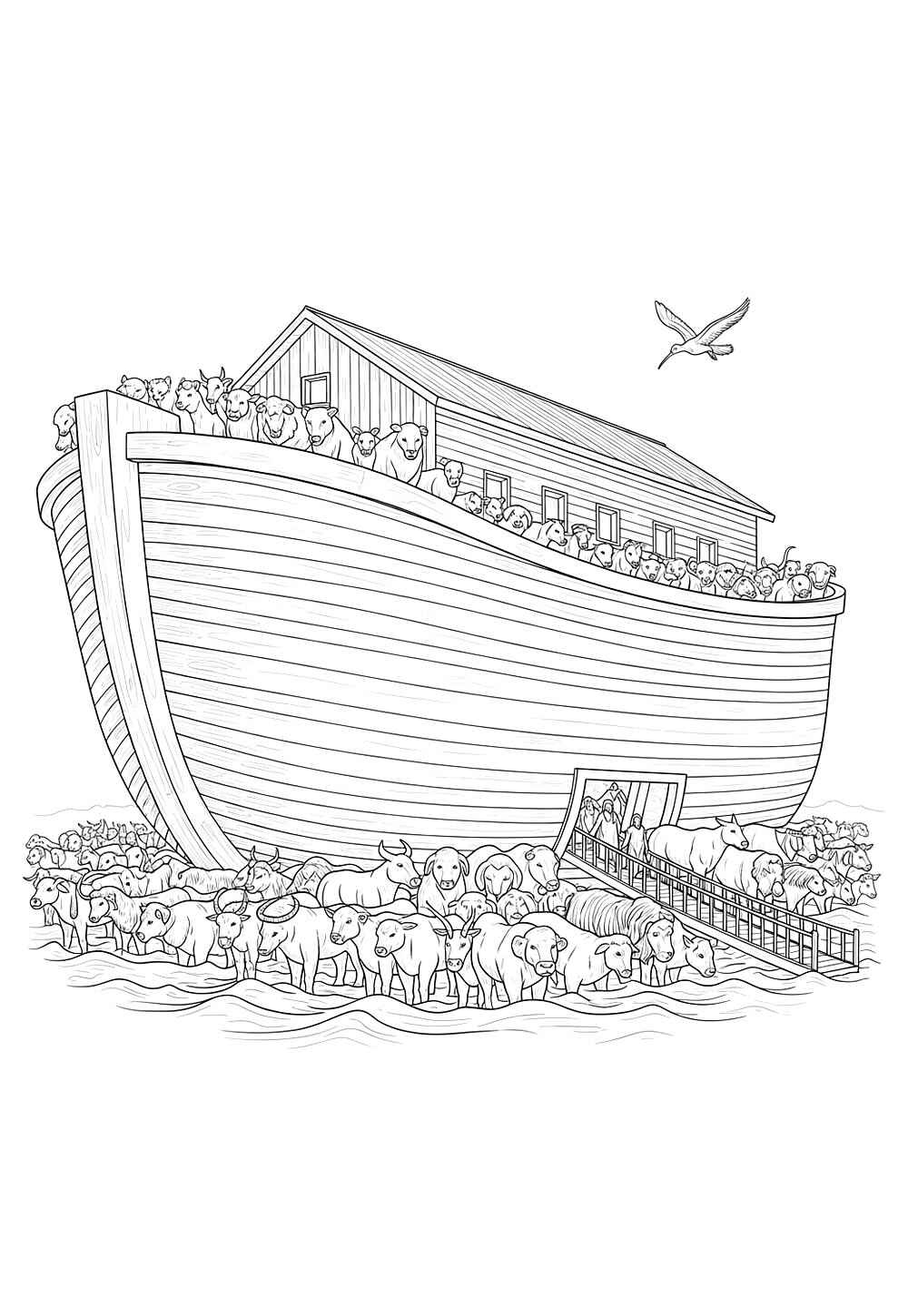 Desenho de Arca De Noe Desenho Colorir Imprimir 23