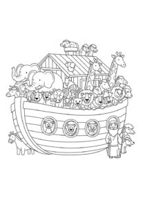 Desenho de Arca De Noe Desenho Colorir Imprimir 27