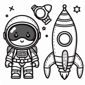 Desenho de Astronauta Desenho Colorir Imprimir 21