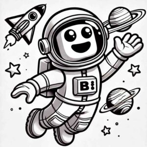 Desenho de Astronauta Desenho Colorir Imprimir 25