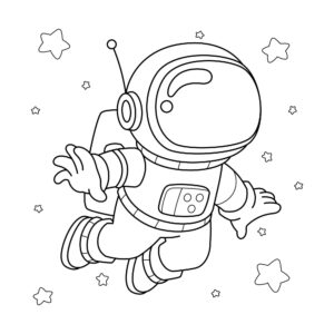 Desenho de Astronauta Desenho Colorir Imprimir 26