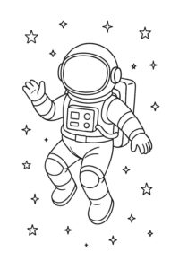 Desenho de Astronauta Desenho Colorir Imprimir 27