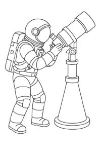Desenho de Astronauta Desenho Colorir Imprimir 32