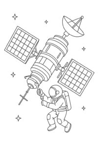 Desenho de Astronauta Desenho Colorir Imprimir 33