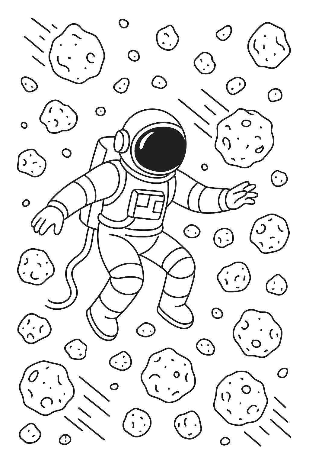 Desenho de Astronauta Desenho Colorir Imprimir 34