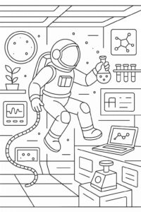 Desenho de Astronauta Desenho Colorir Imprimir 35