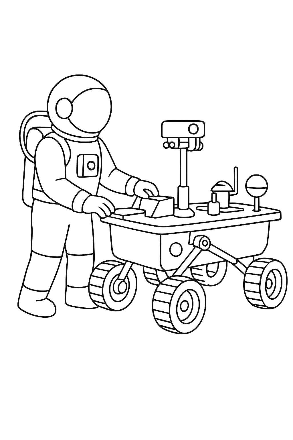 Desenho de Astronauta Desenho Colorir Imprimir 36