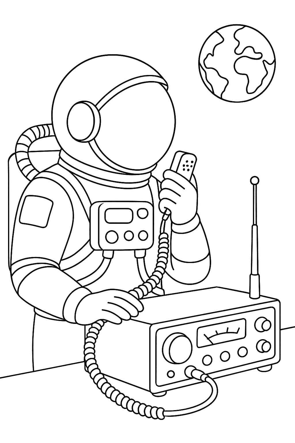 Desenho de Astronauta Desenho Colorir Imprimir 37