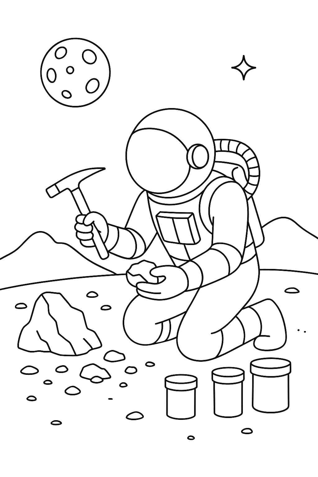 Desenho de Astronauta Desenho Colorir Imprimir 38