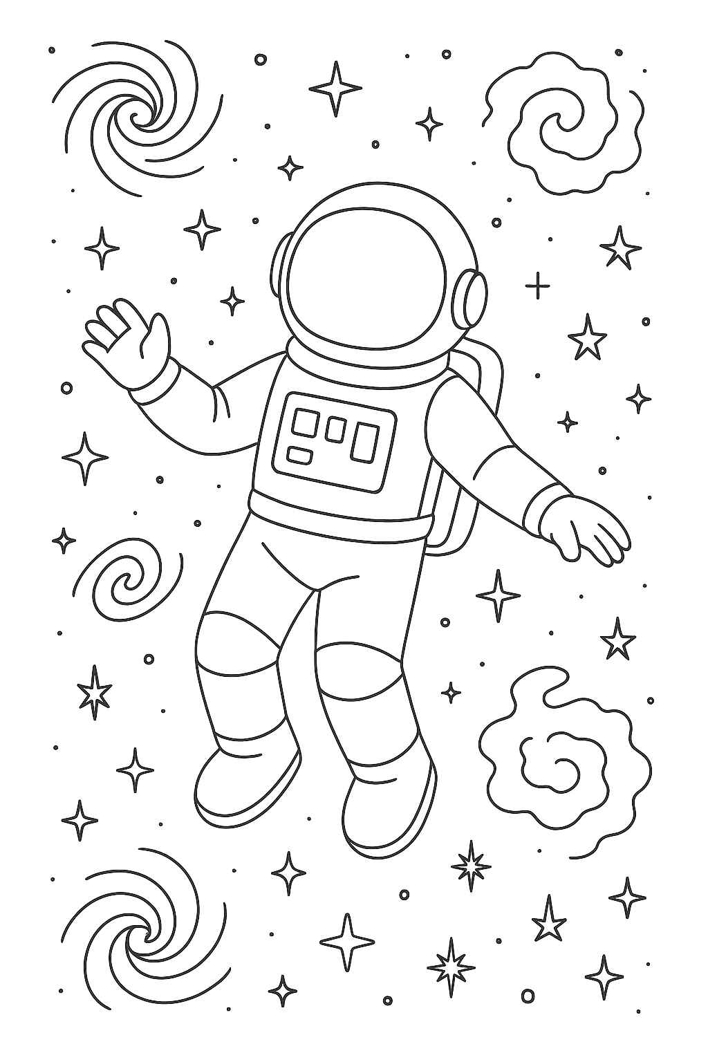 Desenho de Astronauta Desenho Colorir Imprimir 44