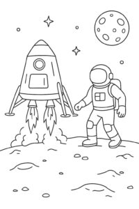 Desenho de Astronauta Desenho Colorir Imprimir 45