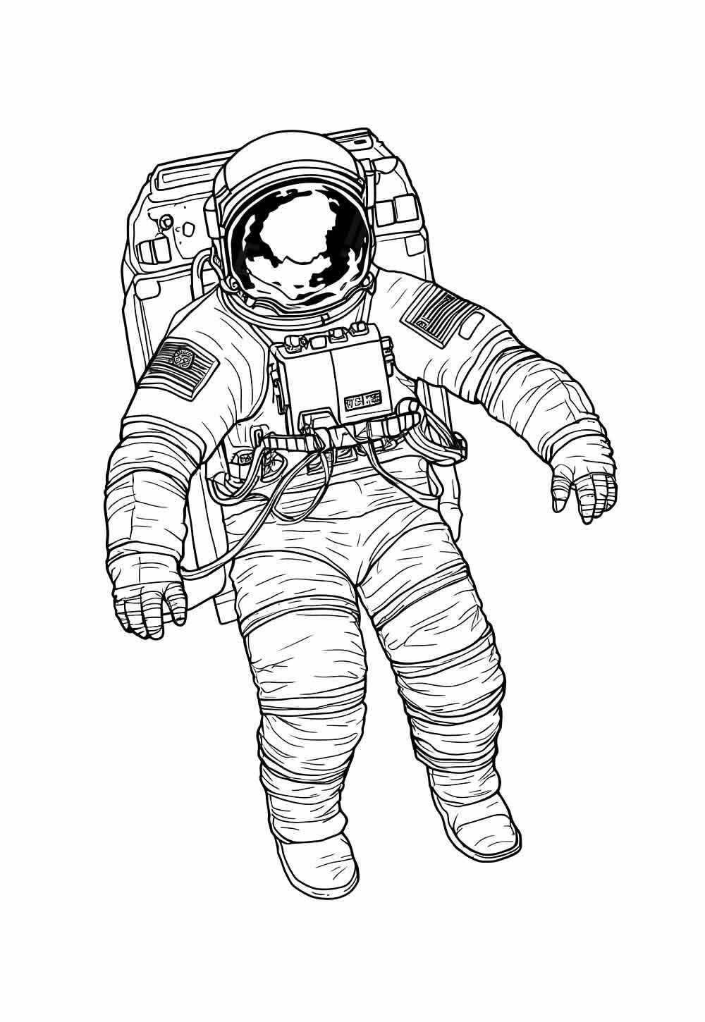 Desenho de Astronauta Desenho Colorir Imprimir 47