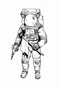 Desenho de Astronauta Desenho Colorir Imprimir 50