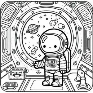 Desenho de Astronauta Desenho Colorir Imprimir 57