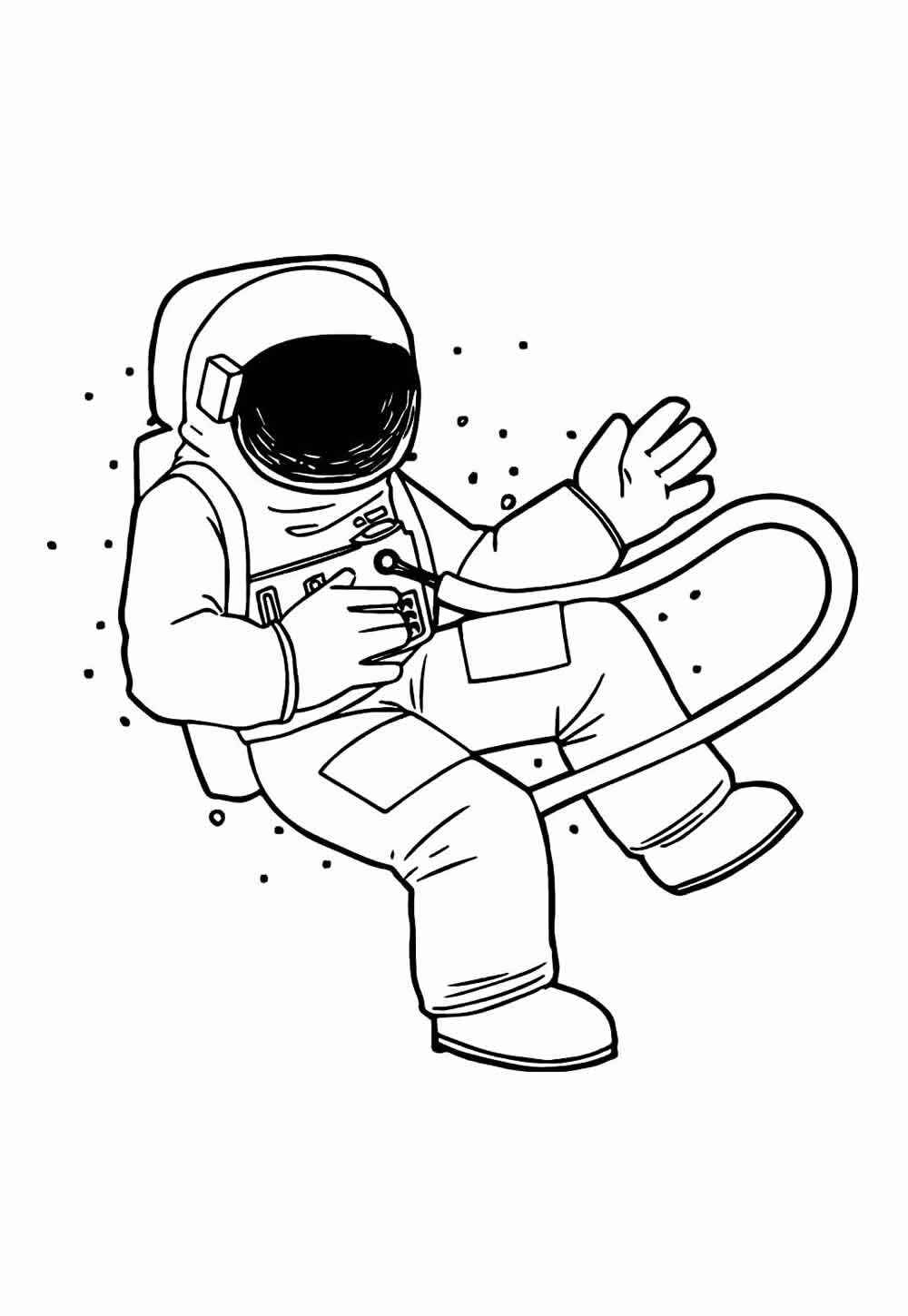 Desenho de Astronauta Desenho Colorir Imprimir 58