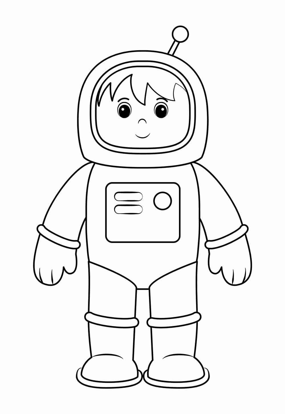 Desenho de Astronauta Desenho Colorir Imprimir 59