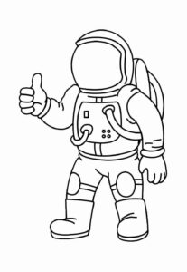 Desenho de Astronauta Desenho Colorir Imprimir 60