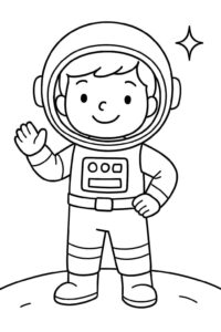 Desenho de Astronauta Desenho Colorir Imprimir 61