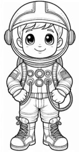 Desenho de Astronauta Desenho Colorir Imprimir 62
