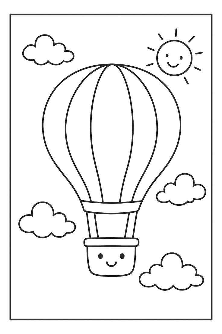 Desenho de Balao Desenho Colorir Imprimir 02