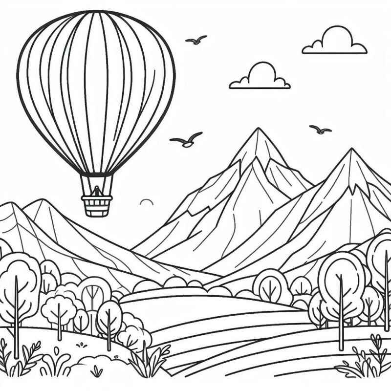 Desenho de Balao Desenho Colorir Imprimir 13