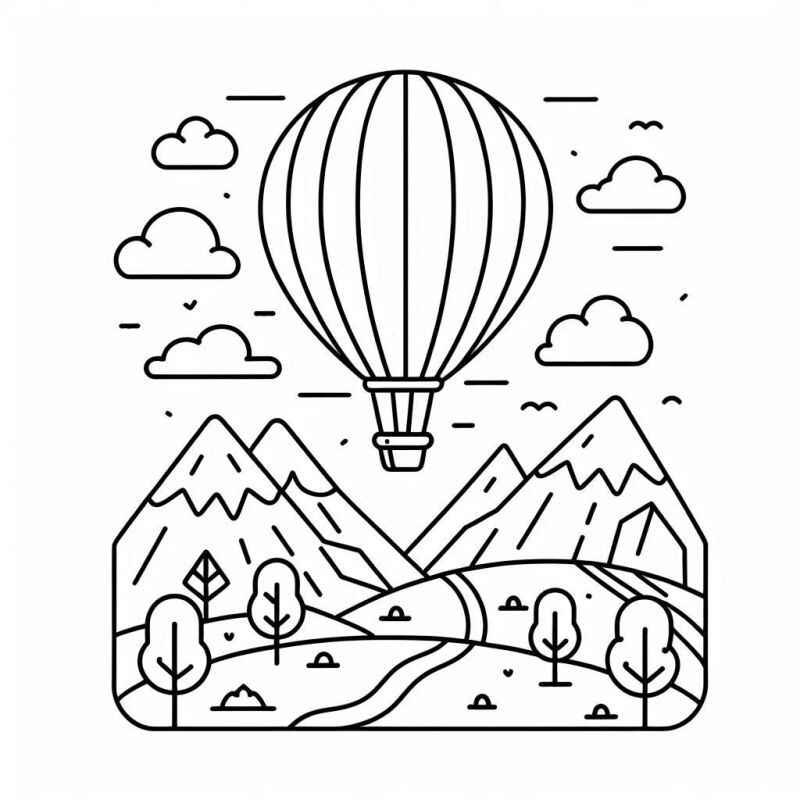 Desenho de Balao Desenho Colorir Imprimir 14