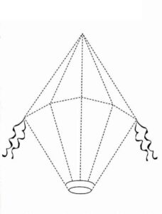 Desenho de Balao Junino Desenho Colorir Imprimir 05