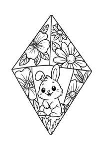 Desenho de Balao Junino Desenho Colorir Imprimir 09