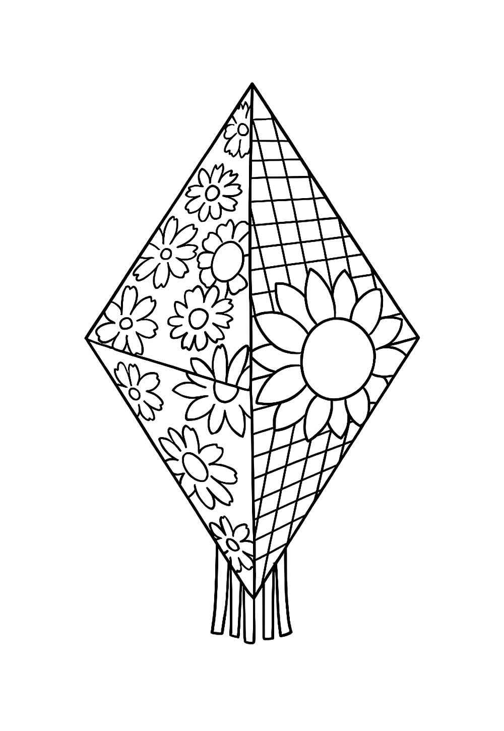 Desenho de Balao Junino Desenho Colorir Imprimir 10