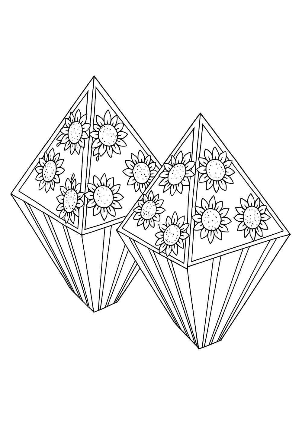 Desenho de Balao Junino Desenho Colorir Imprimir 14