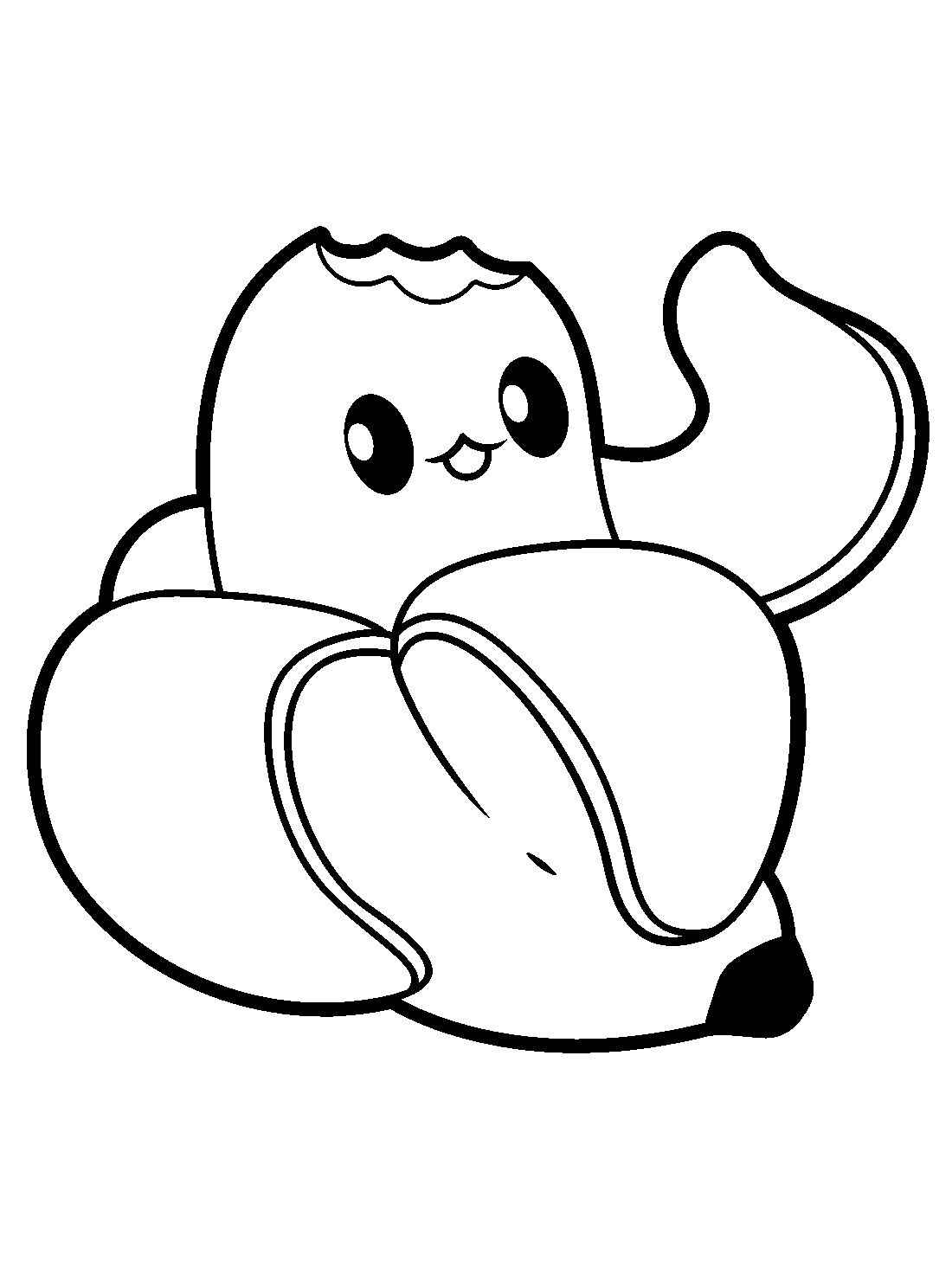 Desenho de Banana Desenho Colorir Imprimir 01