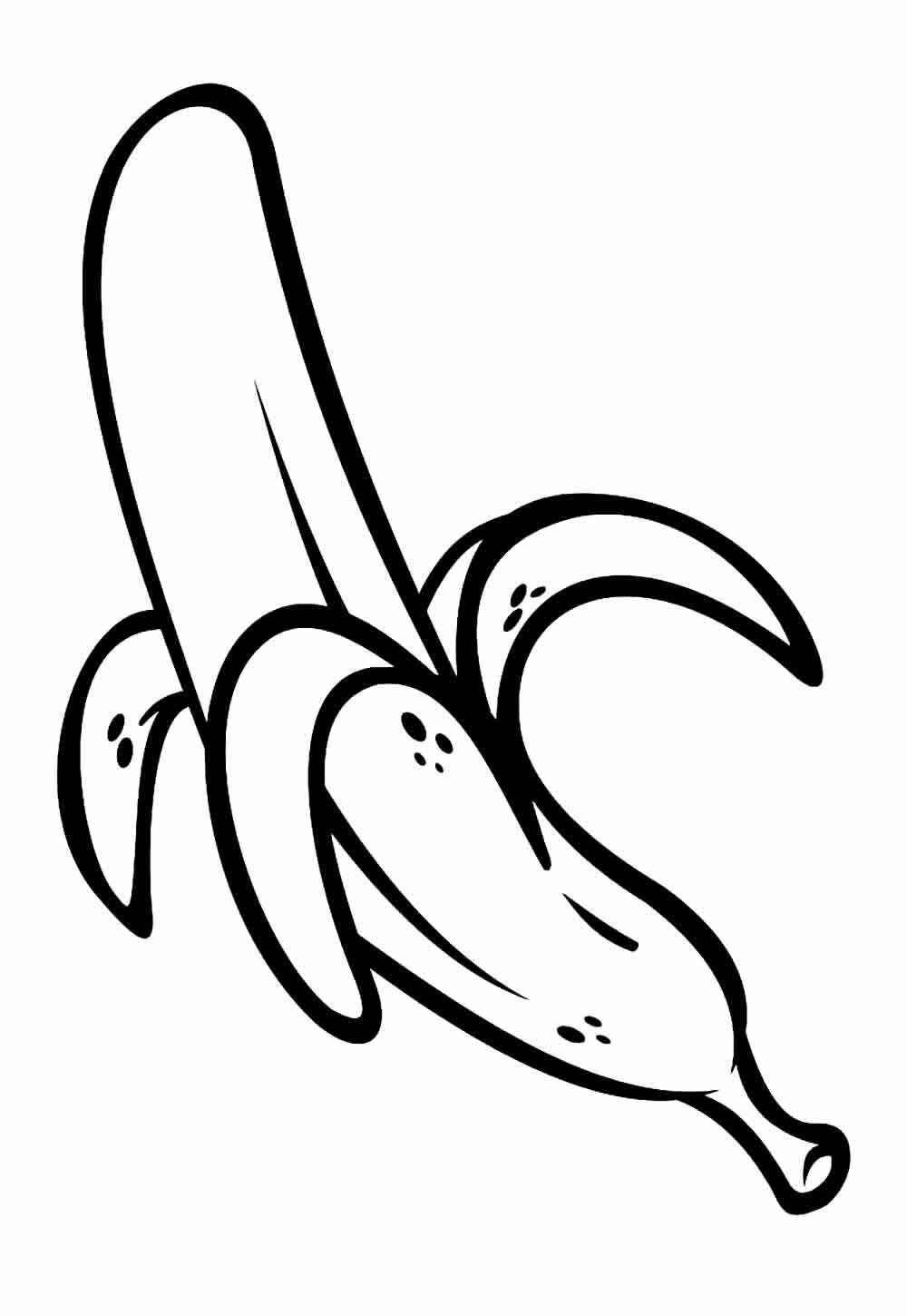 Desenho de Banana Desenho Colorir Imprimir 08