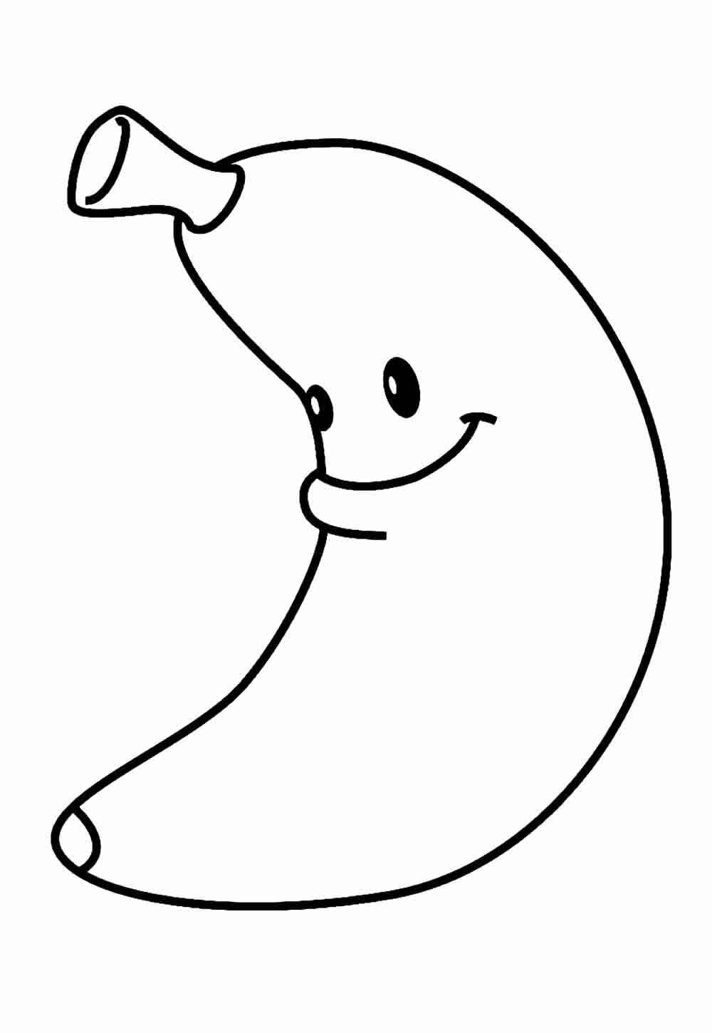 Desenho de Banana Desenho Colorir Imprimir 09