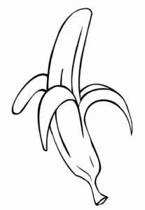 Desenho de Banana Desenho Colorir Imprimir 10