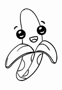 Desenho de Banana Desenho Colorir Imprimir 11