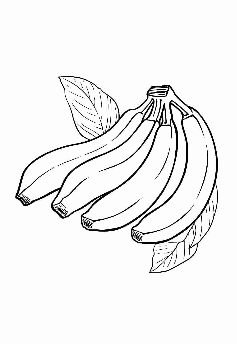 Desenho de Banana Desenho Colorir Imprimir 12
