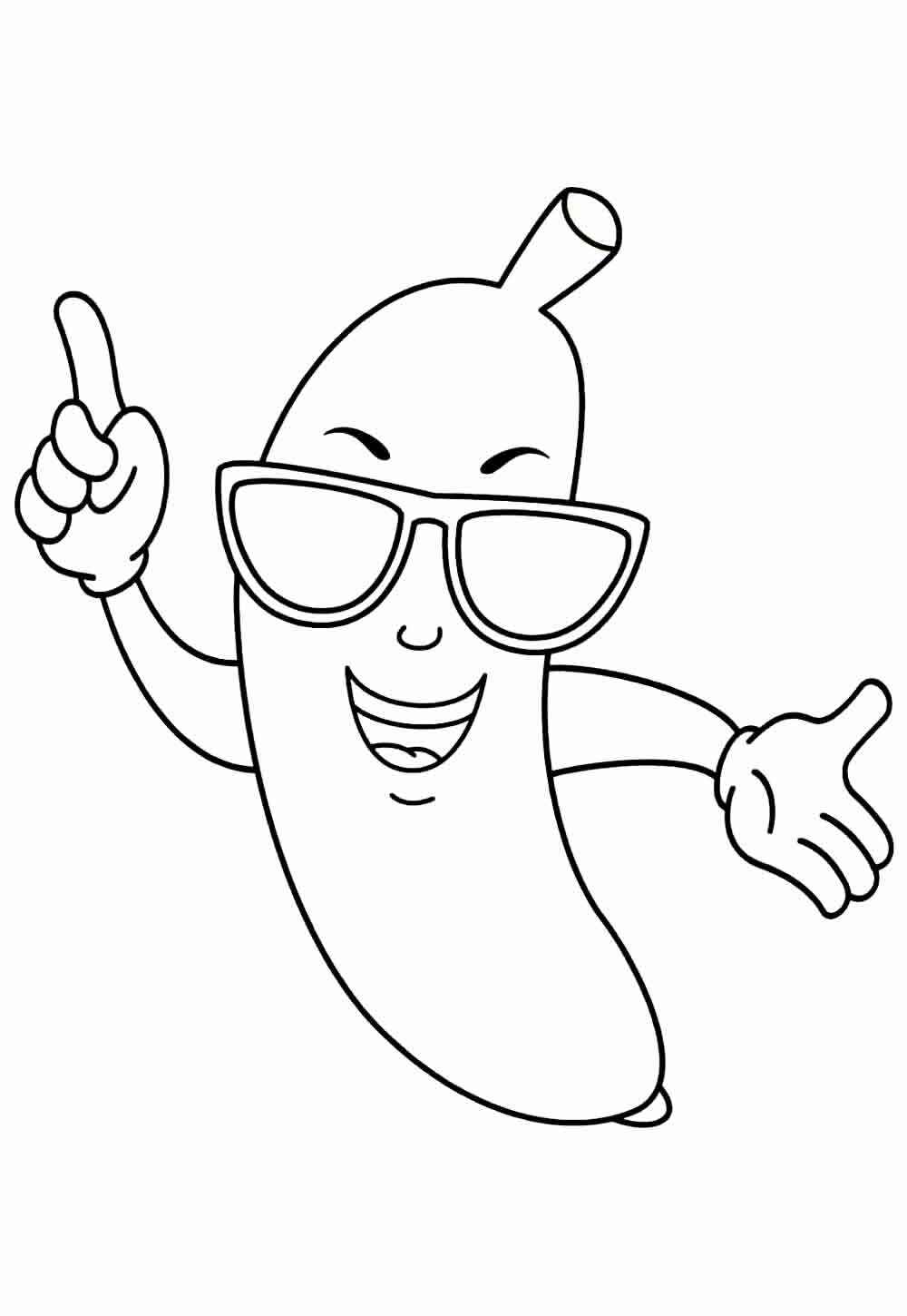 Desenho de Banana Desenho Colorir Imprimir 14