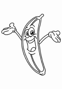 Desenho de Banana Desenho Colorir Imprimir 15