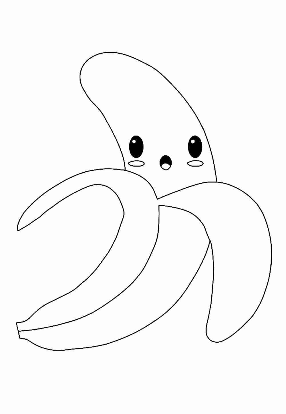 Desenho de Banana Desenho Colorir Imprimir 16