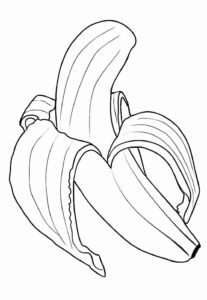 Desenho de Banana Desenho Colorir Imprimir 18