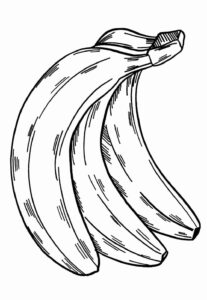 Desenho de Banana Desenho Colorir Imprimir 19