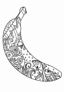 Desenho de Banana Desenho Colorir Imprimir 21