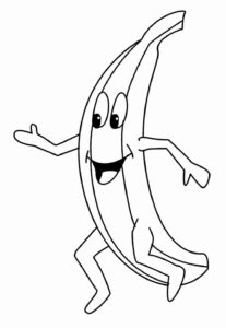 Desenho de Banana Desenho Colorir Imprimir 22