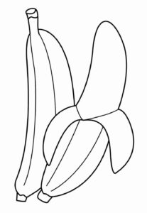 Desenho de Banana Desenho Colorir Imprimir 26