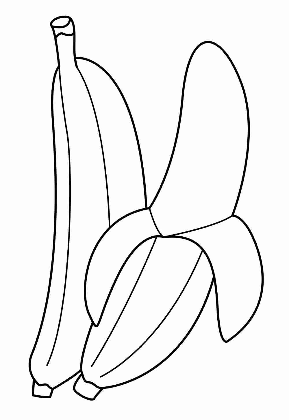 Desenho de Banana Desenho Colorir Imprimir 26