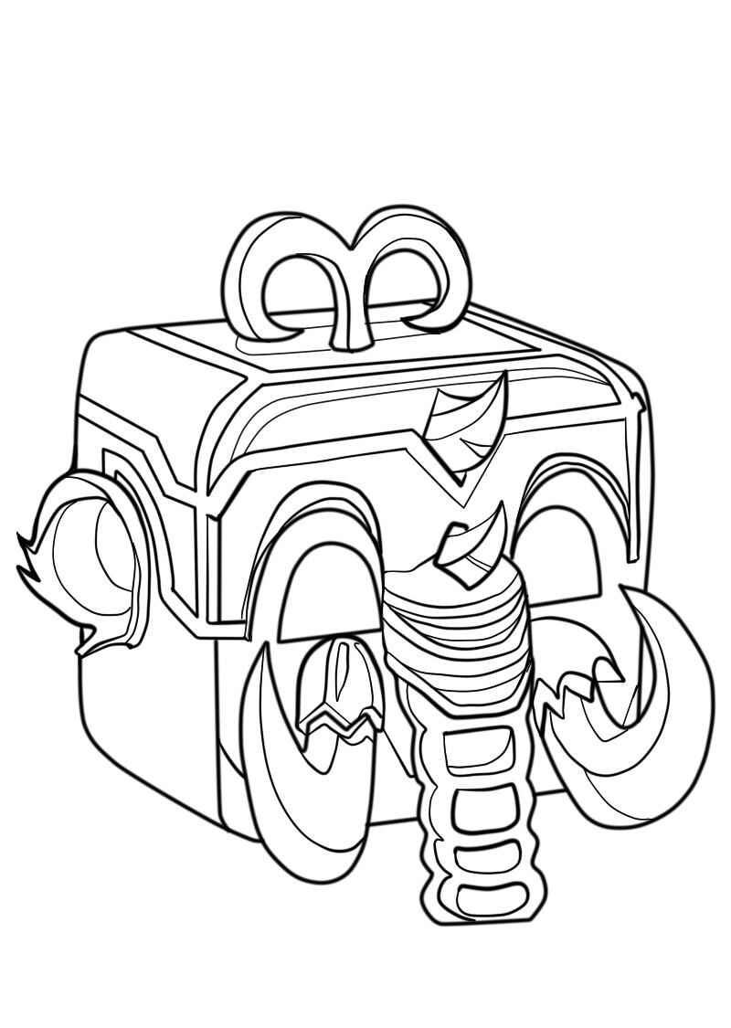 Desenho de Blox Fruits Desenho Colorir Imprimir 06