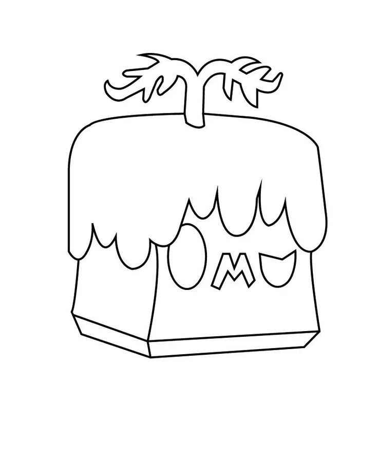 Desenho de Blox Fruits Desenho Colorir Imprimir 09