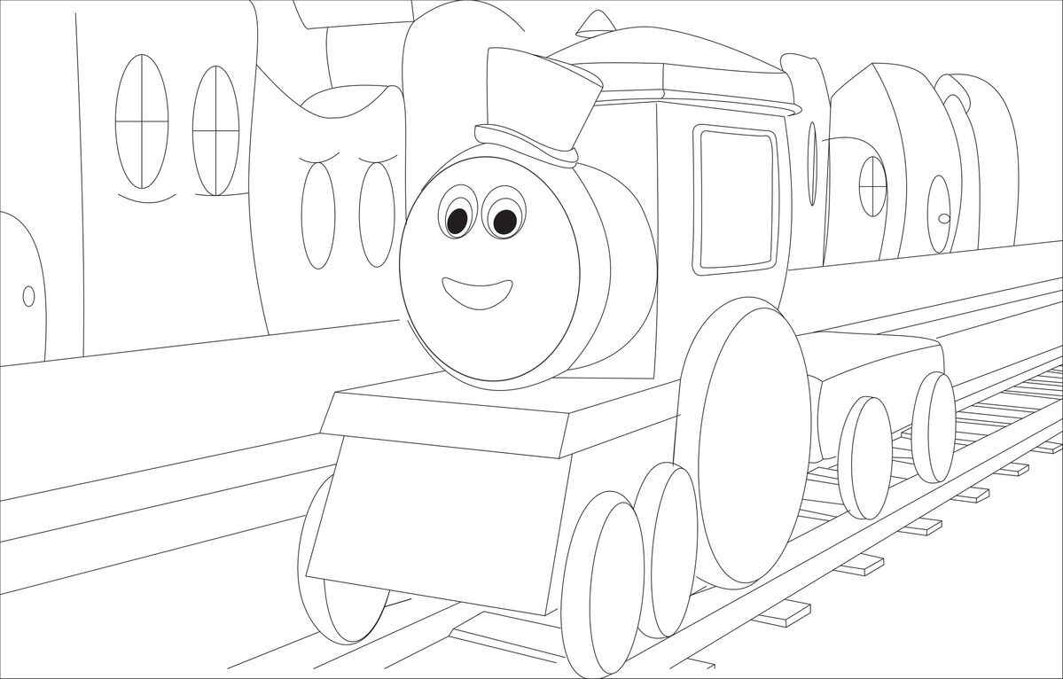 Desenho de Bob O Trem Desenho Colorir Imprimir 7