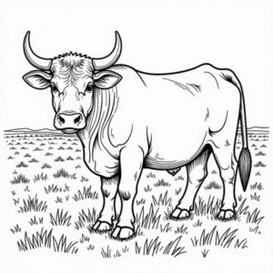 Desenho de Boi Desenho Colorir Imprimir 13